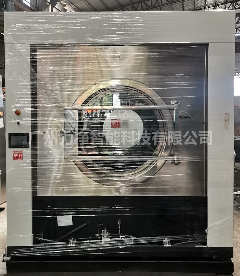 广州12BET智能外洋客户订单200公斤大型工业洗衣机打包发货
