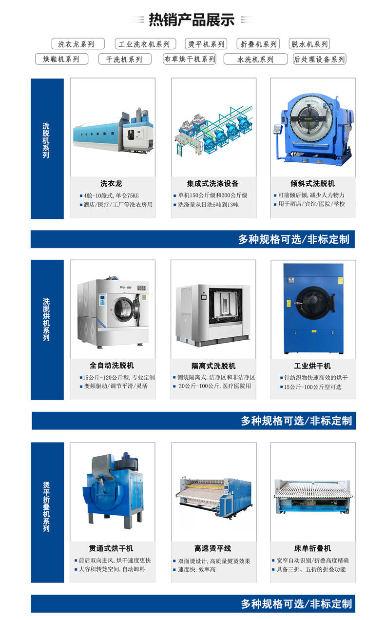 全自动洗脱机厂家系列产品